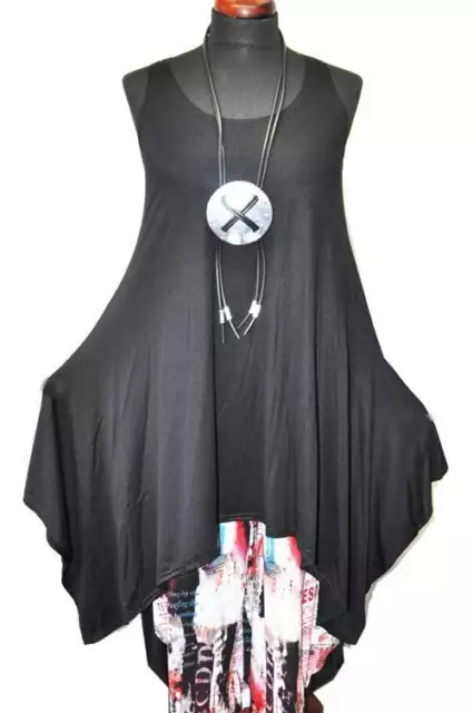 Estilo de Capas Vestido Conectado Solución Linia A Black Gorra Jersey 44 46 48