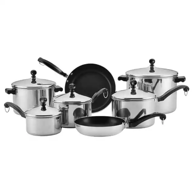 Farberware Classic Stainless Steel Cookware 15-Piece Set 2