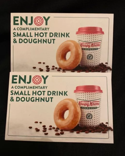 2X Krispy Kreme Doughnut + Hot Drink Voucher