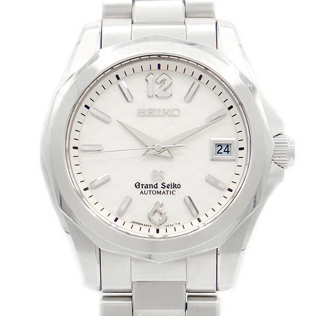 NUOVO SEIKO PRESAGE Cocktail Quadrante Argento Automatico Nero Pelle