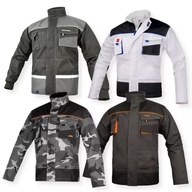 4 Models__WORK JACKET Protective Builders Mechanic Decoration Coat Multi-Pockets