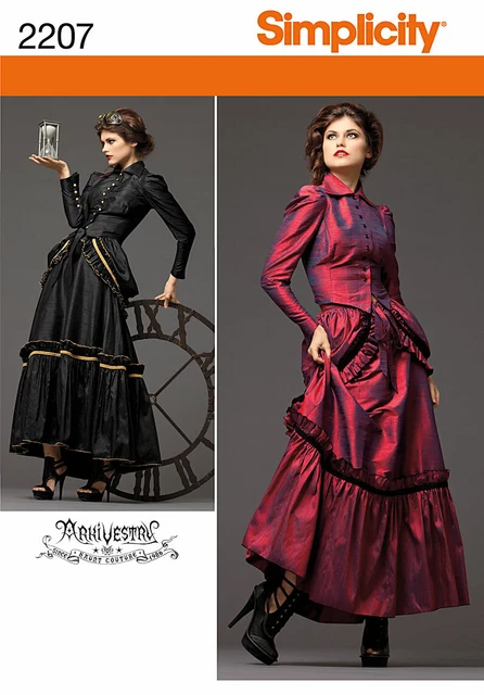 Simplicity 2207 - Steampunk Ladies Attire , Misses 6-12