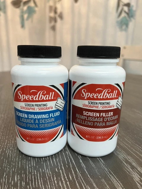 Fluido de dibujo y relleno de pantalla para serigrafía artística Speedball 8 oz. ea. Sellado