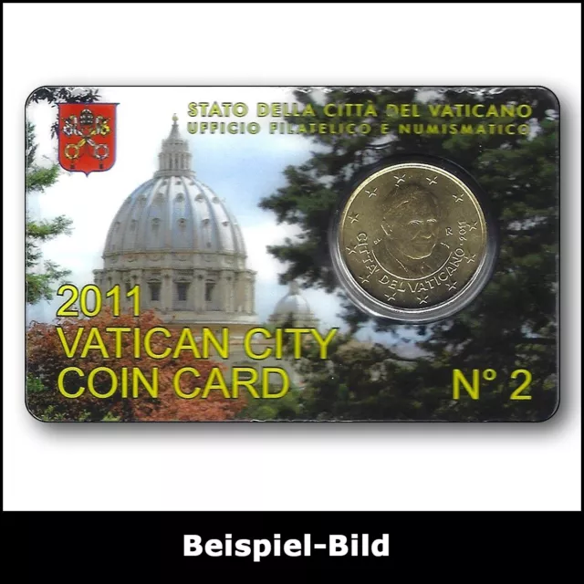 Vatikan €-0.50-Kursmünze „Pontifikat Benedikt XVI.“ 2011 (Coincard Nr.2)