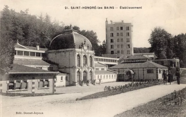 *1545 cpa Saint Honoré les Bains - establishment