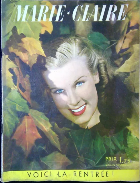 Marie Claire Ancien Magazine Français N°30 - 1937