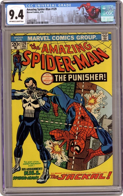 Amazing Spider-Man #129 CGC 9.4 1974 2140237002 1st app. Punisher, Jackal
