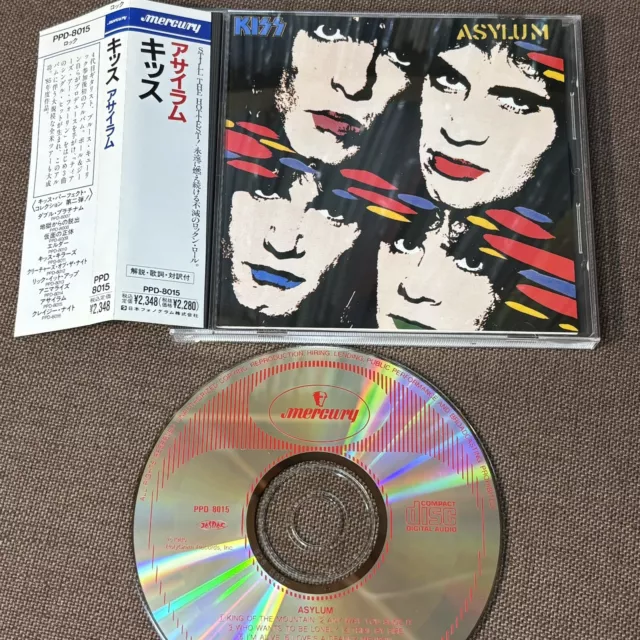 KISS Asylum JAPAN CD PPD-8015 OBI + PS BOOKLET Perfect Collection reissue 1989