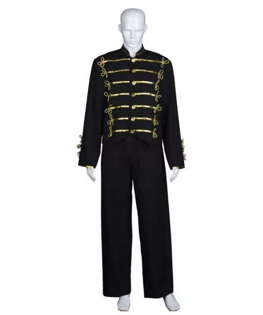 Men Michael Jackson Military Prince Cosplay Costume MJ Black Jacket Glove HC-471