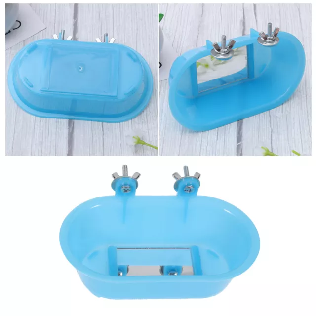 Parakeet Bath for inside Cage Bird Shower Bathtub Small Parrot