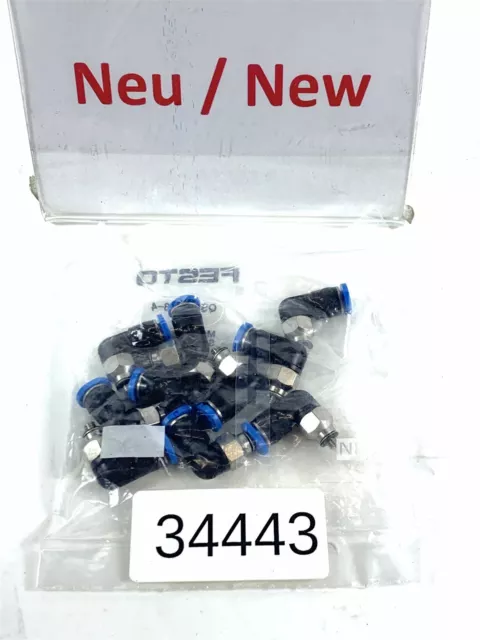 Pro Paquet 10 Pièces ! Festo QSML-M3-4 153332 J8 Mini L-STECKVERSCHRAUBUNG
