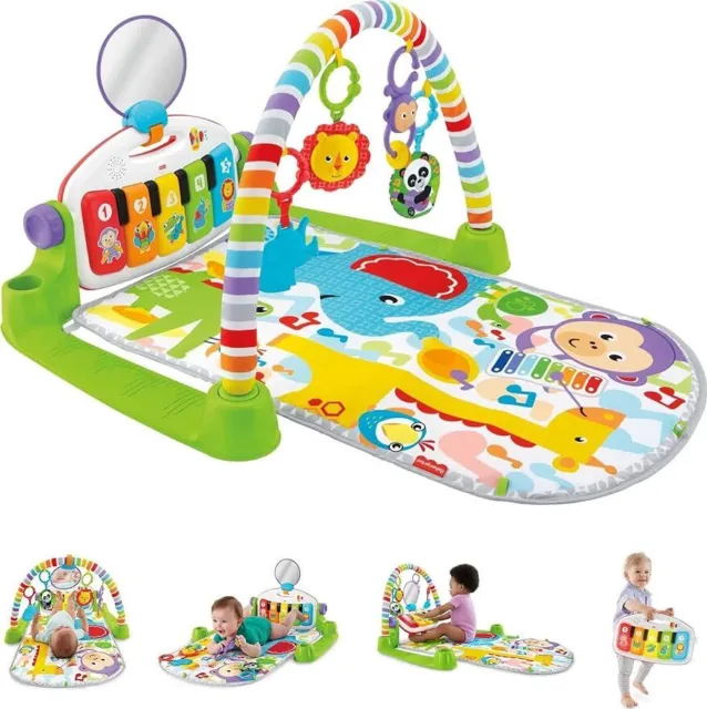 Baby Playmat Deluxe Kick & Play Piano Gym with Musical -Toy Lights &Smart Stages