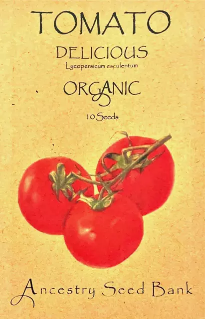 ORGANIC TOMATO ❁ DELICIOUS ❁ 10 Seeds HEIRLOOM 🌱 Non GMO