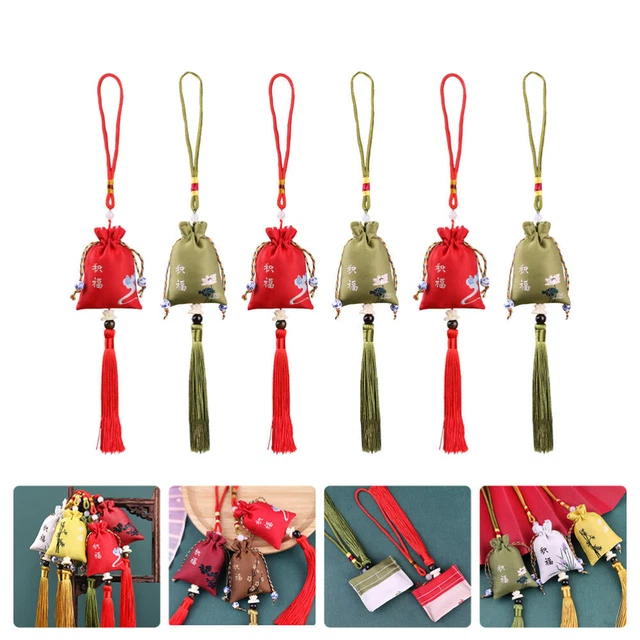 6 PCS Sachet De Broderie Pendentif Animal Décorations Voiture