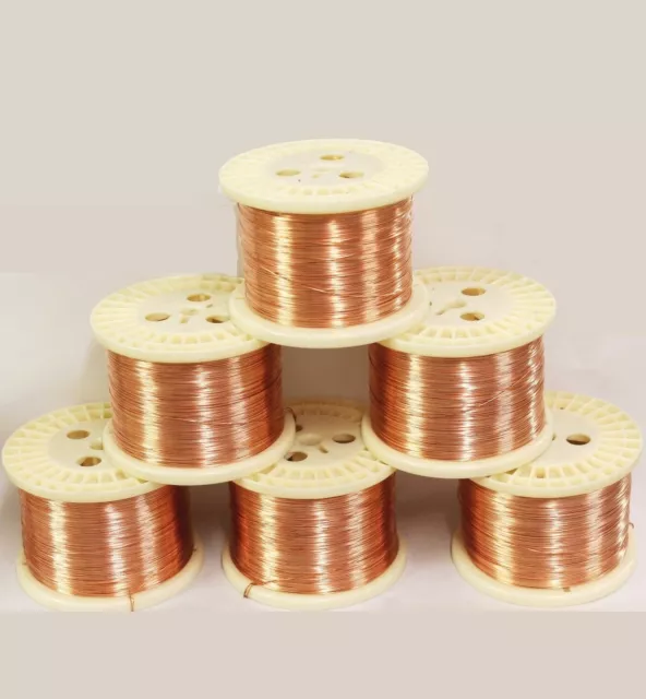 Copper Round Wire (Half Hard) Gauges 12 To 30 See Variations 5 To 100 Ft Coil