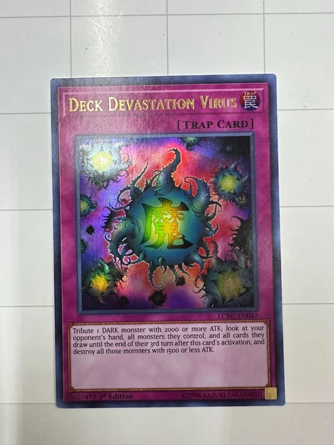 Yugioh Deck Devastation Virus LCKC-EN047 Ultra Rare 1st Edition LP