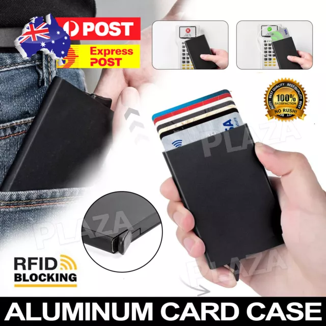 RFID Blocking Aluminum Slim Wallet ID Credit Card Holder Protector Purse New