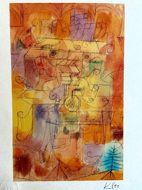 Paul Klee Lithographie Efr 1987 (Picasso Chagall Mondrian Matisse Cézanne Albers