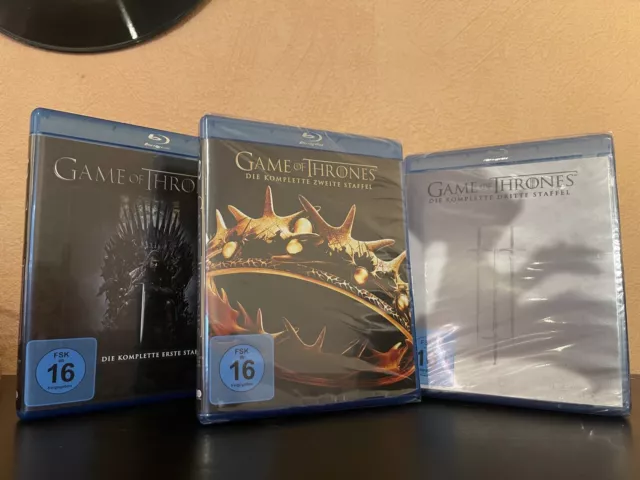 Game of Thrones Staffeln 1-3 Blu-Ray, 1x Gebraucht, 2x Neu