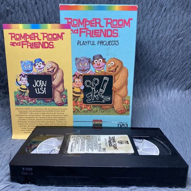 ROMPER ROOM AND Friends Playful Projects VHS 1984 Tape CBS Fox Children