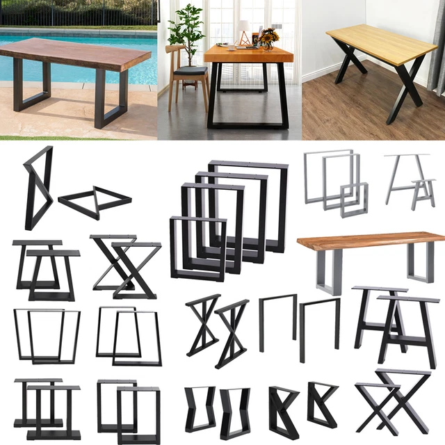 Frame Table Geometry STEEL TABLE LEGS Trapezium Frame X Frame Dining Coffee Bench Desk Feet ...