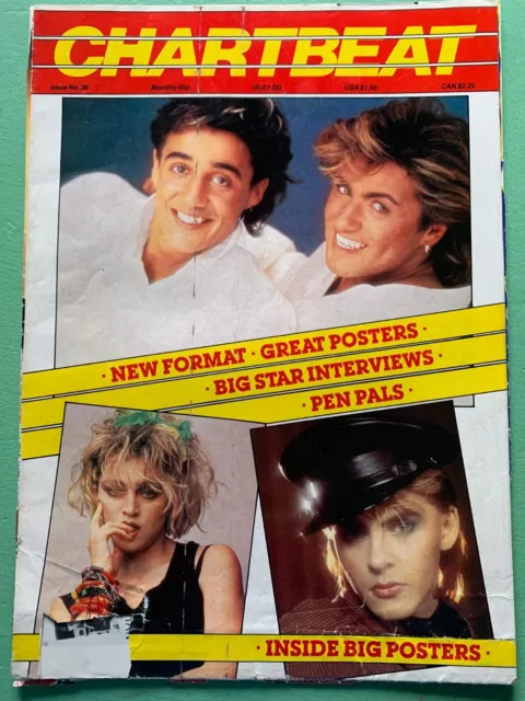 CHARTBEAT magazine #36 March-1985 MADONNA Duran Duran Wham Kim Wilde Gary Numan
