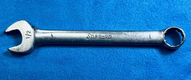Vintage Snap-on OEX-160 1/2” Short Combination Wrench 12-point SAE Made in USA