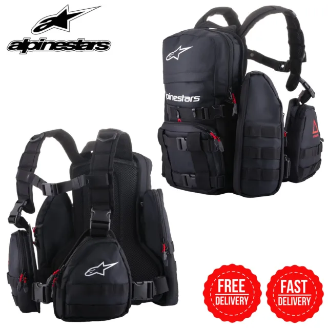 Alpinestars Bag - Techdura Tactical MX Motorcycle Backpack Enduro - Black/White