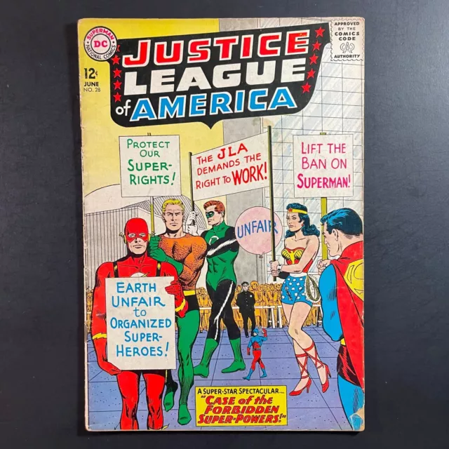 Justice League of America 28 KEY Silver Age DC 1964 Gardner Fox Sekowsky comic