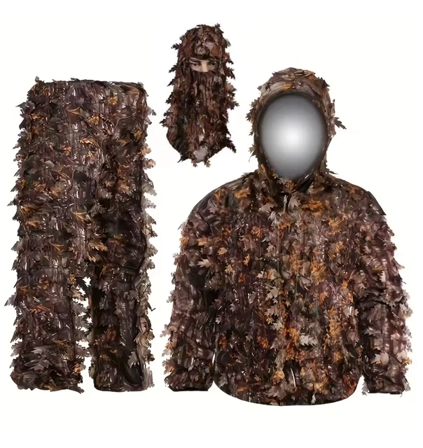 COMBINAISON DE CHASSE Ghillie camouflage adulte 3D herbe flétrie tactique sniper set kits EUR 68,55 - FR