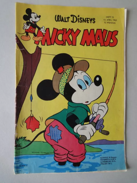 Walt Disneys Micky Maus Heft 1963 Nr. 15 - recht guter Zustand