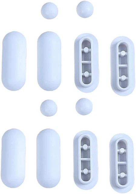 Paracolpi Per Water - Set 12 Pezzi In Gomma Per Ridurre Rumore E Proteggere Sedile | Bianco Universale