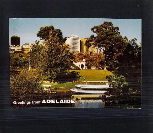 D0065 Australia SA Adelaide Victoria Dr Police Stn Torrens River postcard