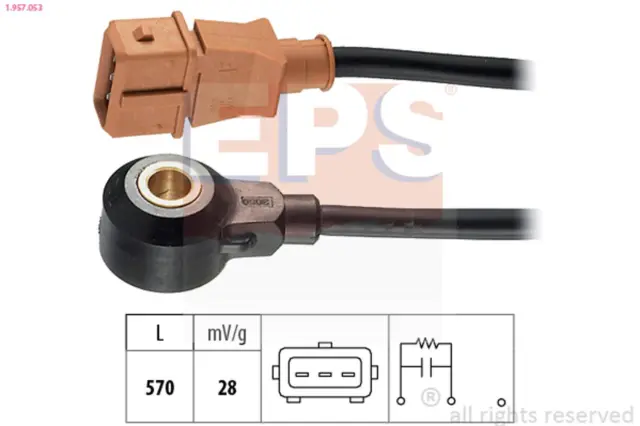 Sensore di impatto Made in Italy - OE Equivalente EPS 1.957.053 per VW AUDI B5 3B5 A4 A6