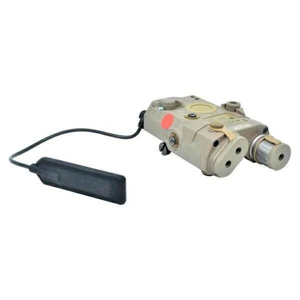 Torcia Laser Combo Per Softair – Modello LA-5/PEQ-15, Con Laser Visibile/IR E Luce LED – 5 Modalità, Attacco Weaver, Per M4, G36, AK