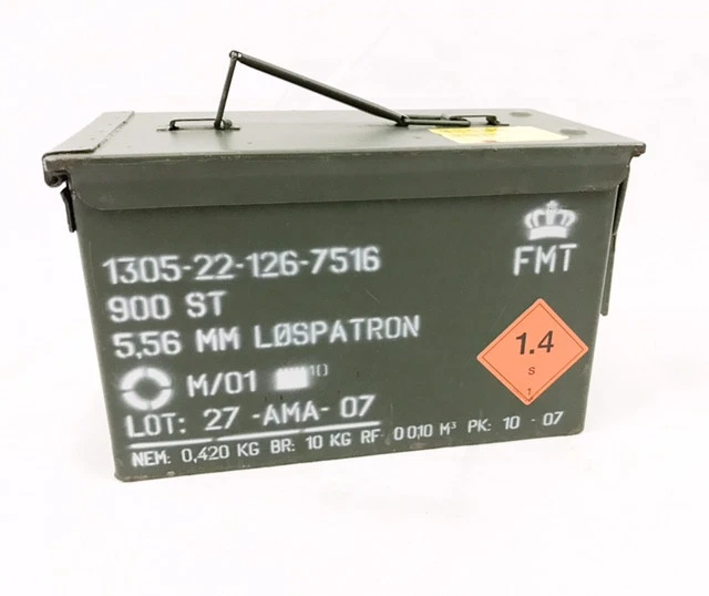 NEW NATO US Army Ammo Box / Ammunition Box / Metal / Airtight / Rubber