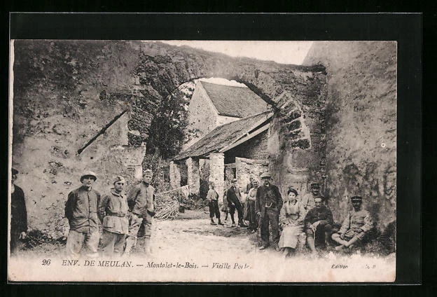 CPA Maulan, Montalet-le-Bois, vieille Porte