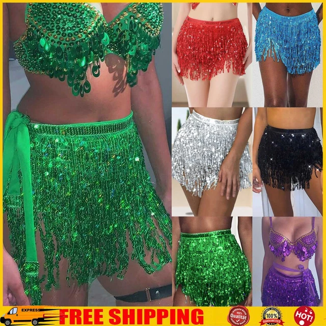 Gonna donna danza del ventre nappe moda sexy leggera festa bohémien clubwear