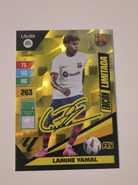 LAMINE YAMAL EDICION Limitada Firmada Adrenalyn 2023-24 Panini EUR 29