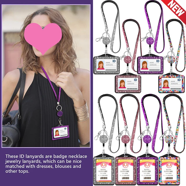 Porte-cartes Rétractables Multicolores - Lot De 10 - Avec Clip Pour Carte D'identité, Badge, Accès