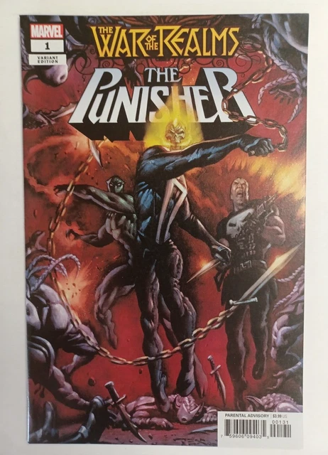War of the Realms The Punisher #1  - 1:50 Variant - Texeira - Marvel 2019 - NM