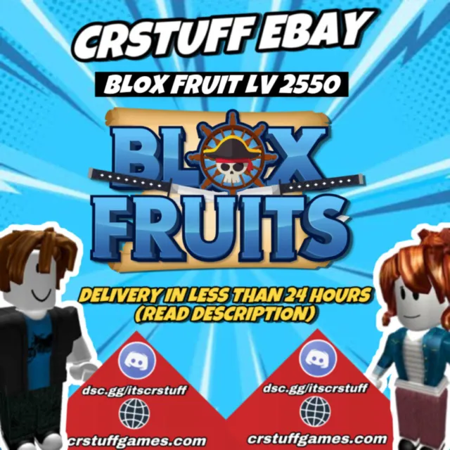 New Blox Fruit UPDATE 20, Level 2550 Max, Fruit Leopard, GodHuman, Cursed Dual Katana, Hallow scythe, Soul Guitar, Unverified Account