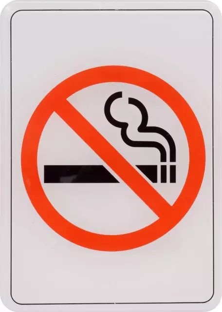 Hillman No Smoking Symbol Sign (5" x 7")