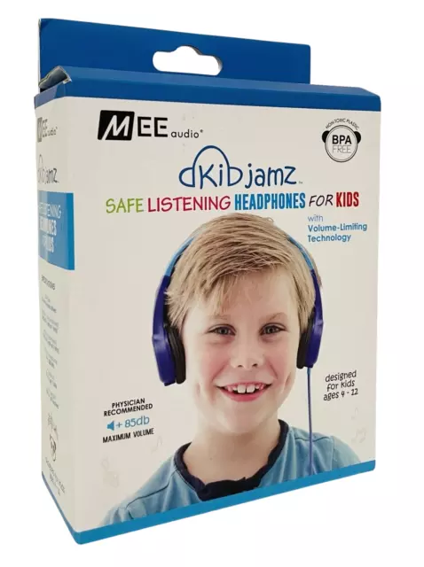 MEE Audio KIDJAMZ sicherer Kopfhörer für Kinder mit Volumenbegrenzung Blau