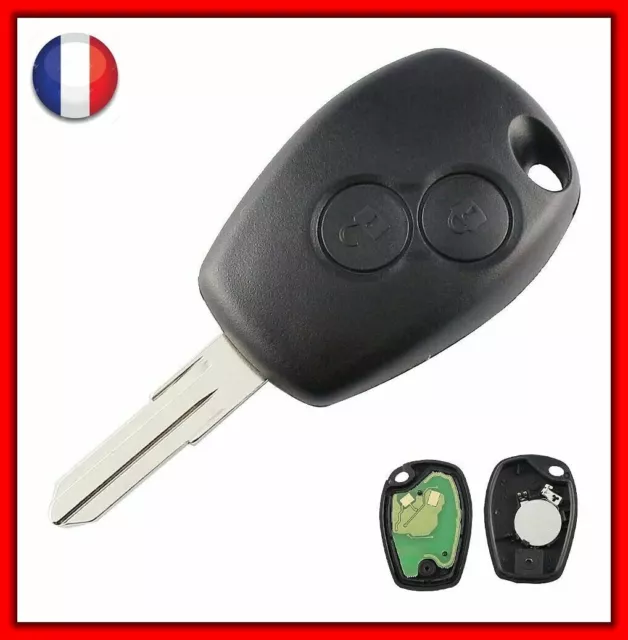 Clé Vierge télécommande  pour DACIA SANDERO LOGAN DUSTER 2 boutons ID46 PCF7946