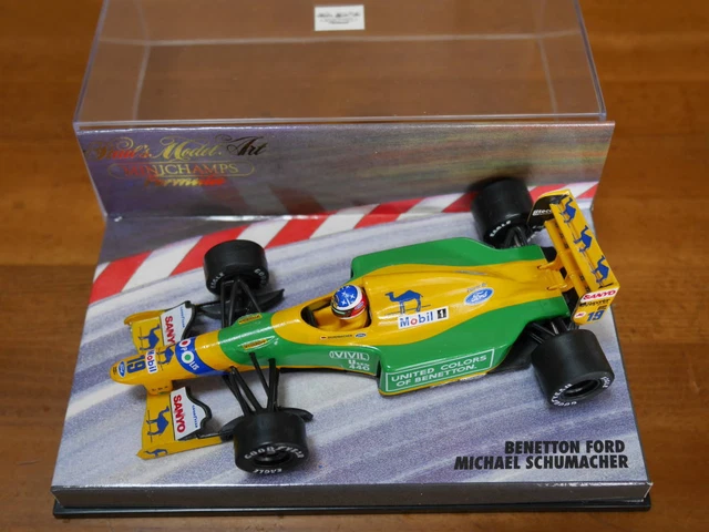 Miniature Onyx F1 Benetton Ford B192/193 - Michael Schumacher - Échelle 1:43 - 1993