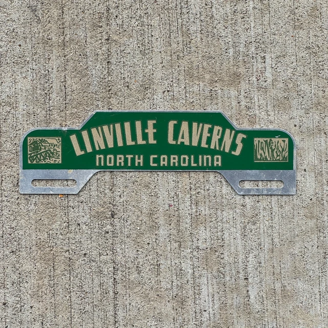 1960 ERA LINVILLE Caverns North Carolina License Plate Topper - Main Image