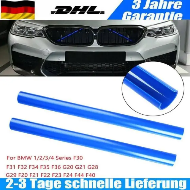 Gelbe Kühlergrill Zierleisten Rohr Streifen für BMW 1ER F20 F21
