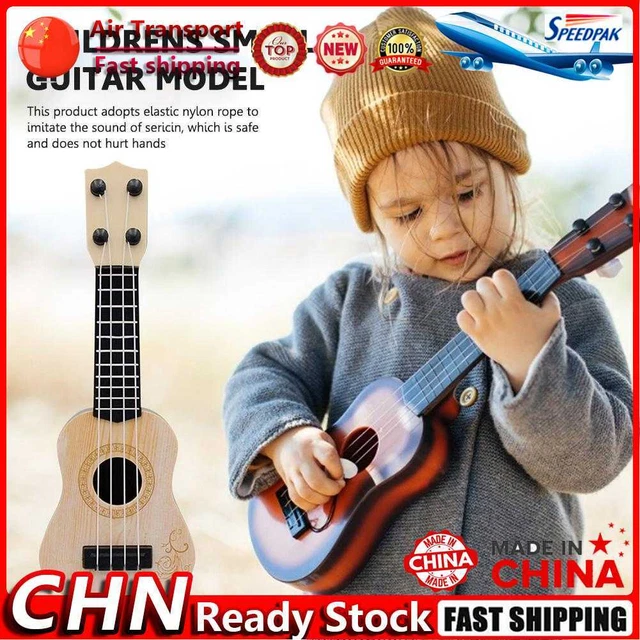 4 String Mini Guitar Musical Instruments Childrens Education Toy (A Beige) Fr