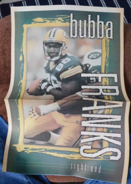 Newspaper poster Green Bay Packers -- Bubba Franks photo by Jeffrey Macktig